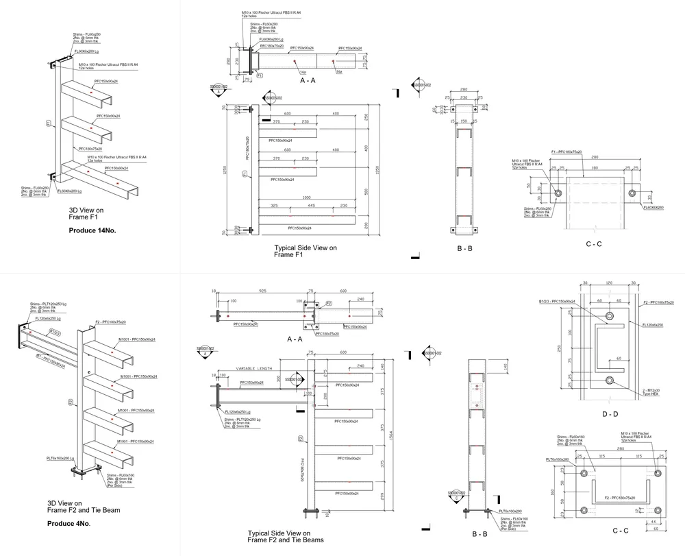Cable Supports — Drawing 2